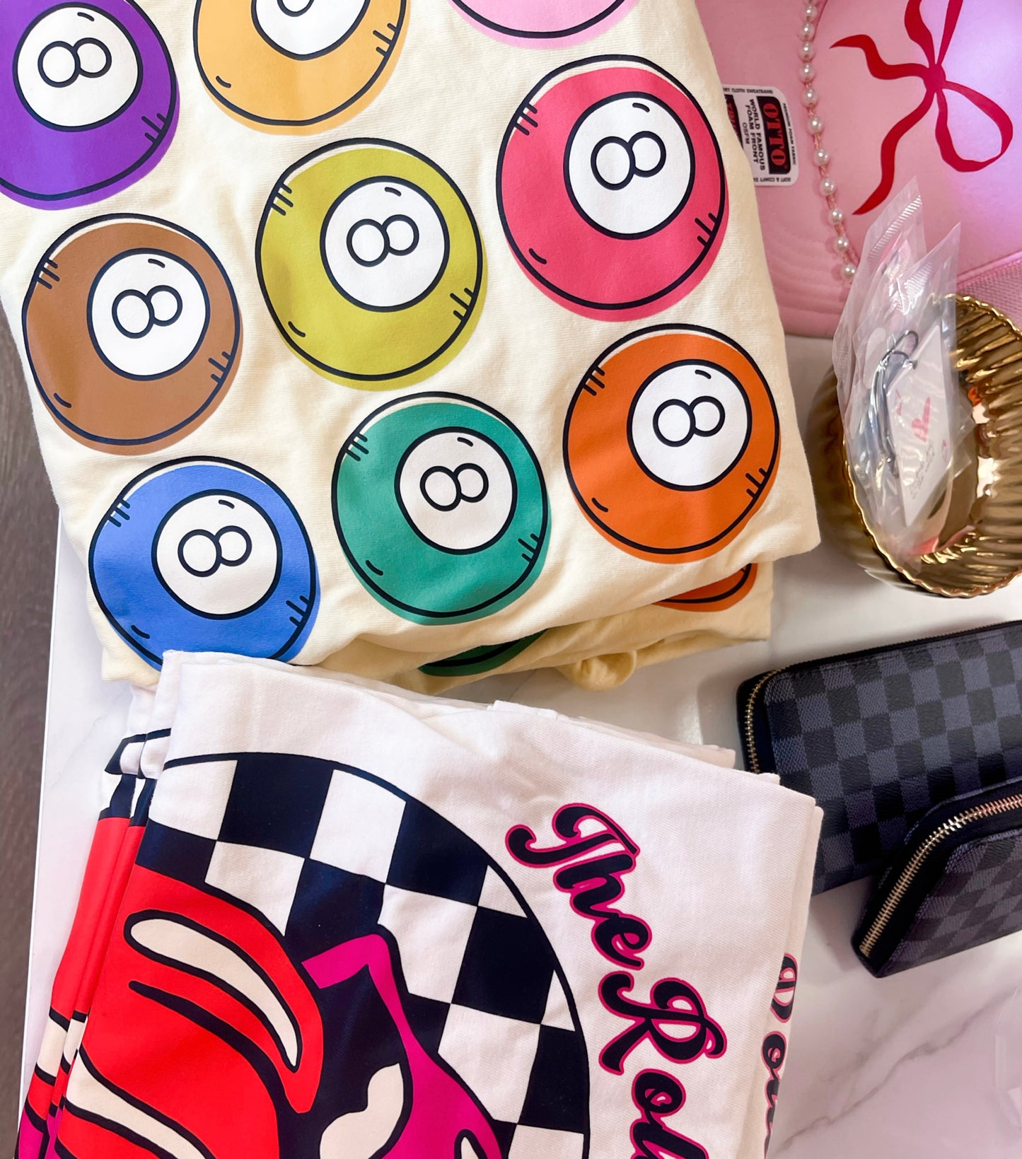 Colorful eight ball graphic tee {comfort colors} ☻