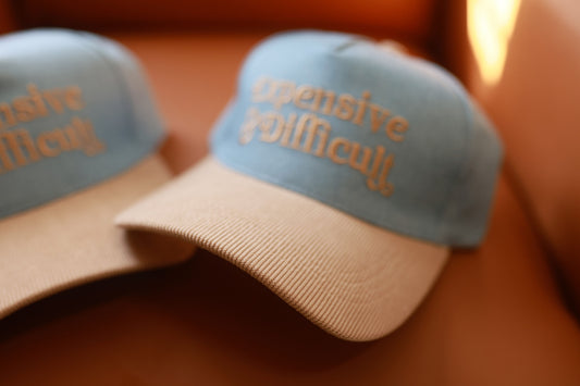 Expensive & difficult corduroy hat