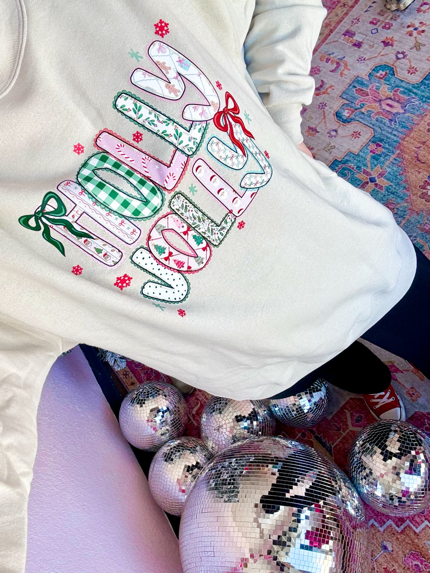Holly jolly Christmas sweatshirt ☻