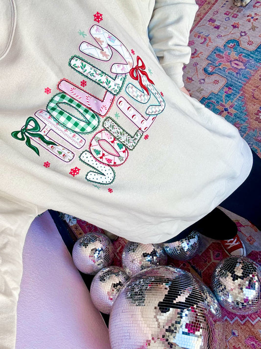 Holly jolly Christmas sweatshirt ☻