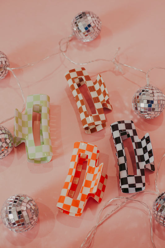 Checkered claw clips ☻