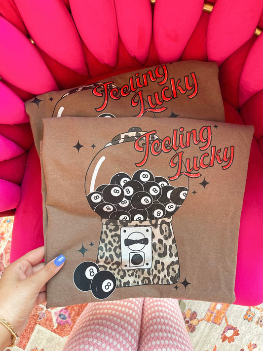 Feeling lucky graphic tee {comfort colors} ☻