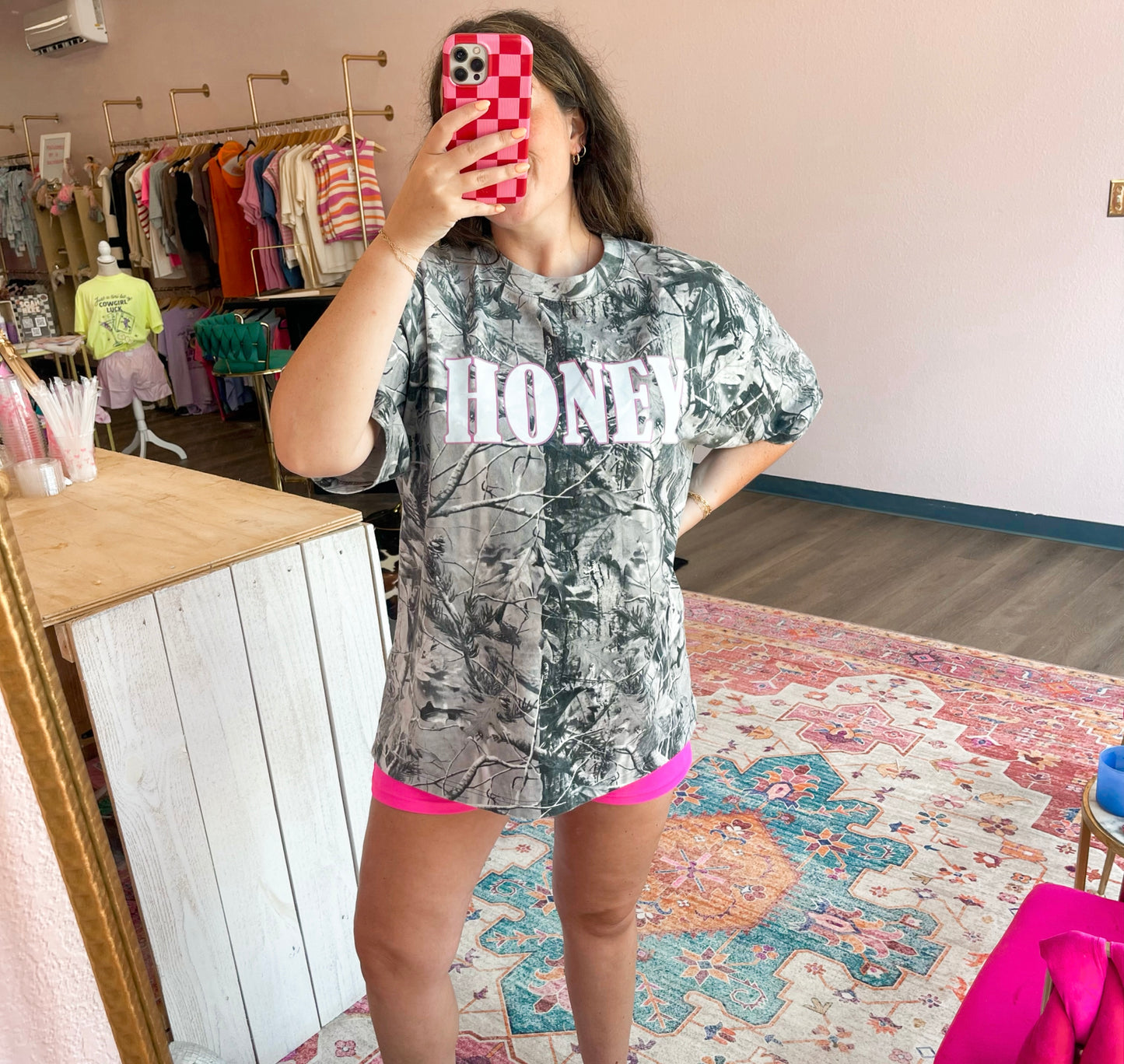 Honey grey camo tee ☻