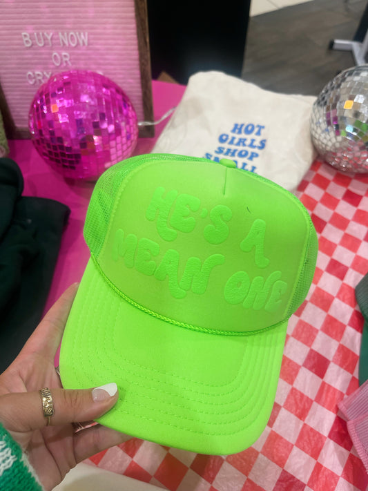 Mean one trucker hat {oopsie- above the A} NO EXTRA CODES ☻