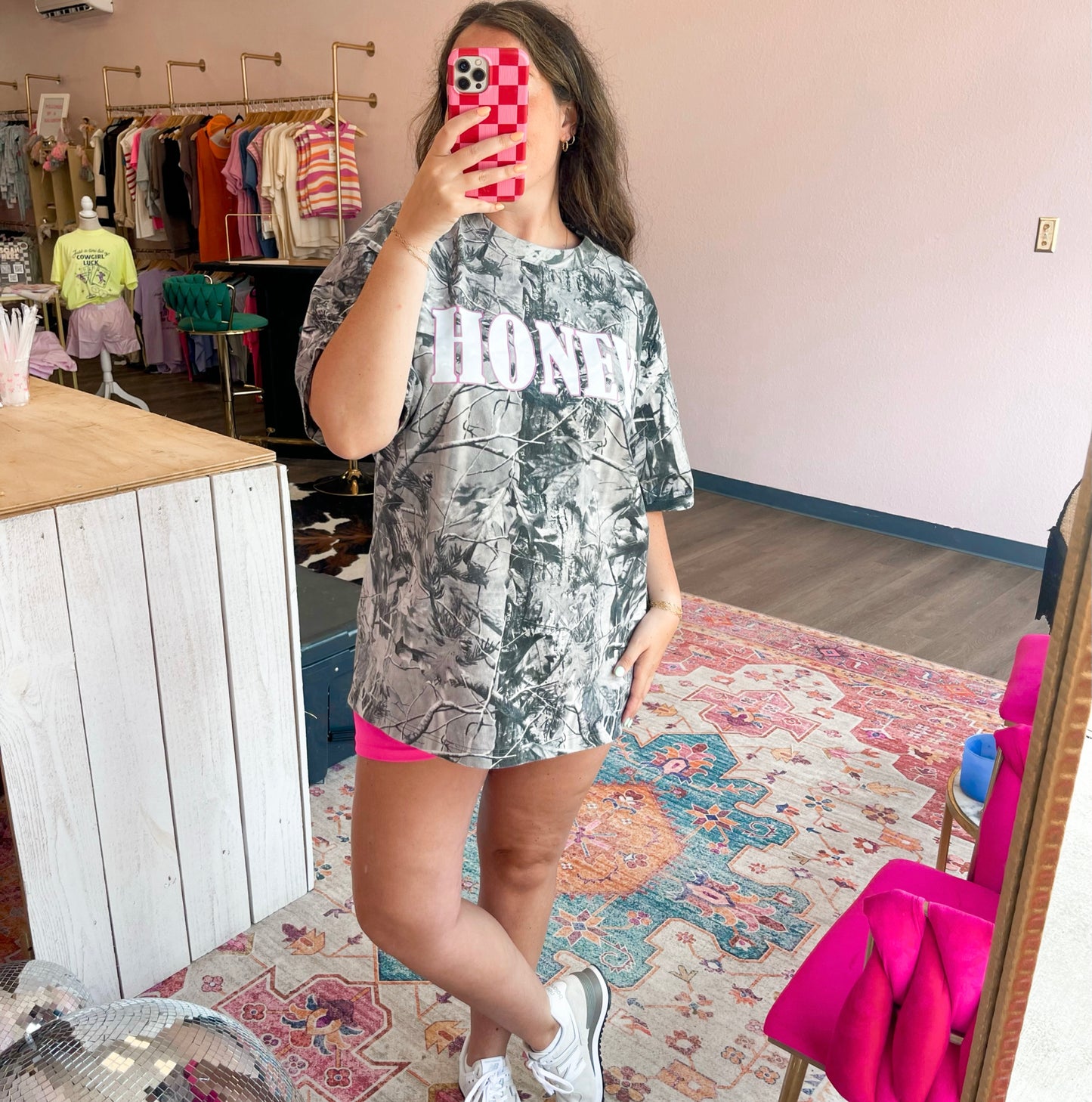 Honey grey camo tee ☻