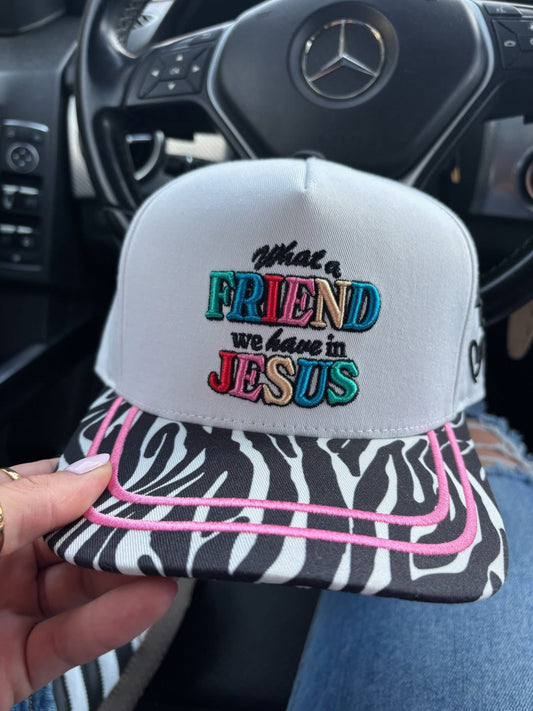What a friend embroidered hats
