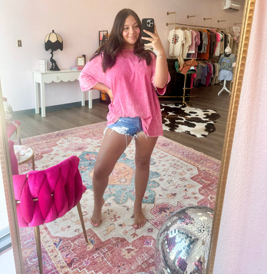 Oversized boyfriend tee ☻
