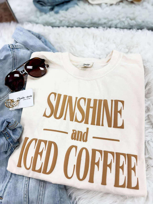 Sunshine & coffee puff graphic tee ☻ {comfort colors}